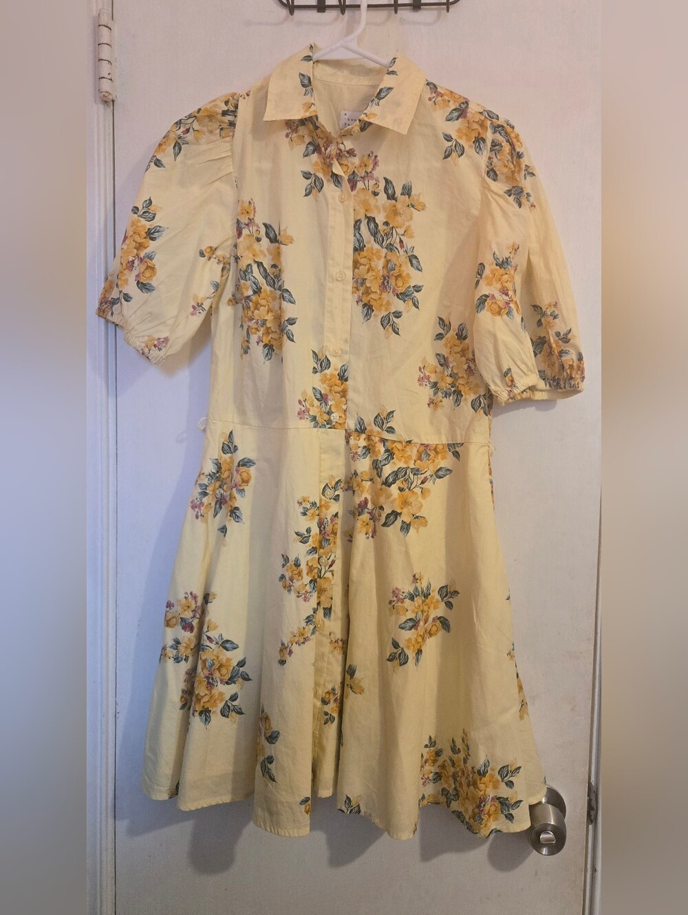 a new day Yellow Floral Mini Dress SIZE Xsmall